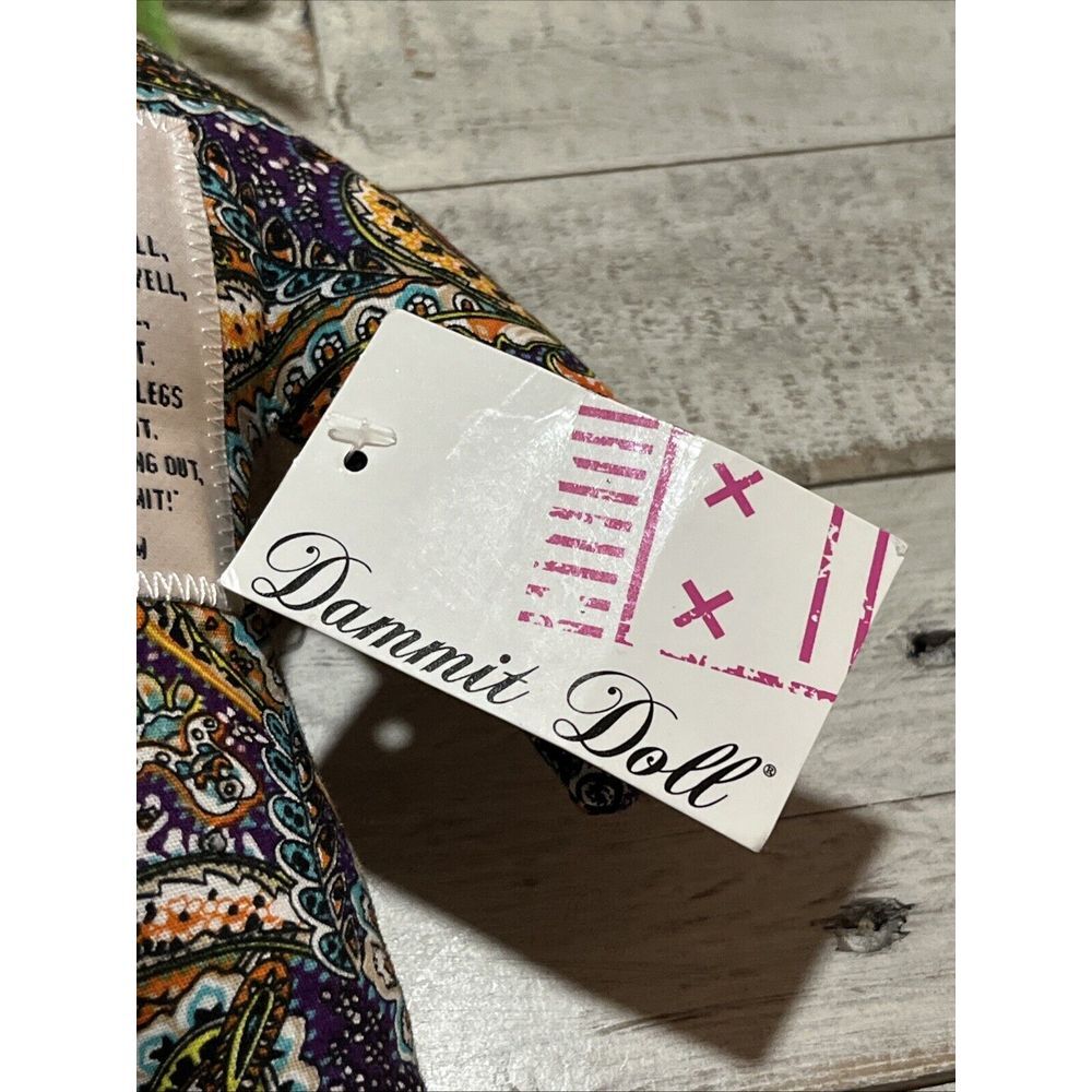 Original Dammit Doll - 12" Stuffed Paisley  - Stress Reliever Or Voodoo Doll NWT - Picture 3 of 7